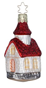 Small Red Roofed Church<br>2024 Inge-glas Ornament